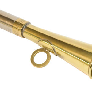 Corne de poche ronde 12 cm laiton poli - Elless - cornes de chasse & sifflets