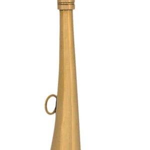 sans marque EA - Corne plate Compiègne 16 cm laiton poli - cornes de chasse & sifflets