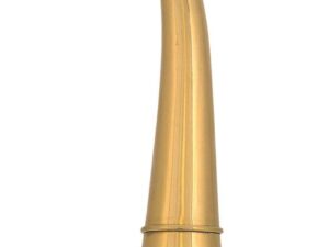 Corne ronde Compiègne 40 cm laiton poli