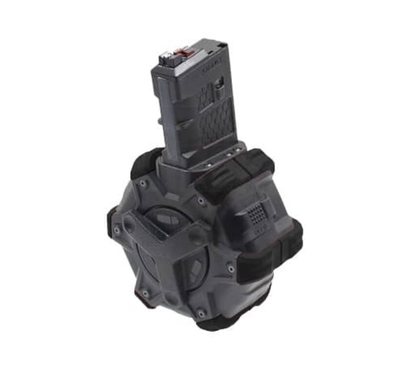 Chargeur Gaz Adaptative Drum pour M4 GBBR WE 350 billes - Vue principale