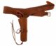 Ceinturon Cowboys en cuir avec un holster - Vue principale