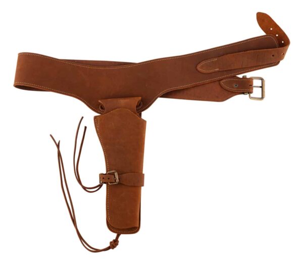 Ceinturon Cowboys en cuir avec un holster – Image 2