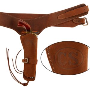 Historia trading - Ceinturon Confederation State  - 110 cm - Marquage CS + holster. - armes de poing historiques