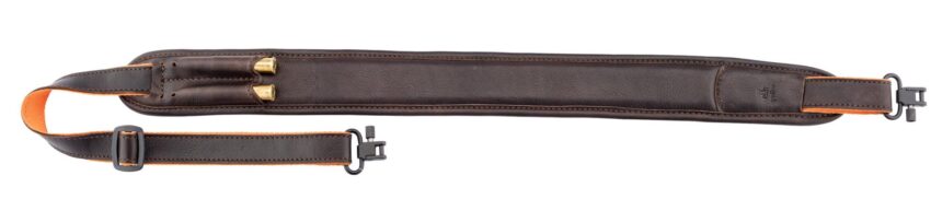 Bretelle carabine en cuir avec cartouchière - Vue principale