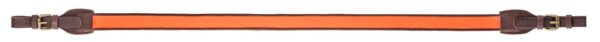 Bretelle carabine en cuir orange antidérapante - Country Sellerie