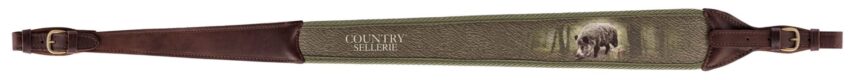 Bretelle carabine en cuir sanglier – Country Sellerie - Vue principale