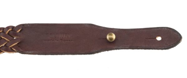 Bretelle cuir gras tressée 7 brins - Country Sellerie – Image 2