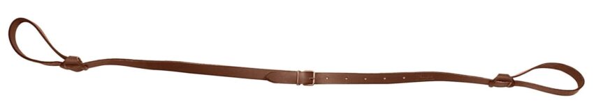 Bretelle cuir pleine fleur double lasso plate – Country Sellerie - Vue principale