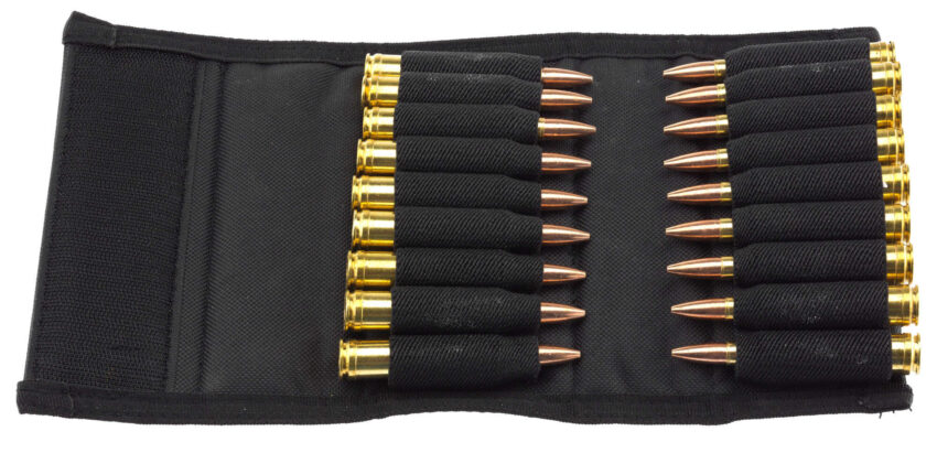 Etui nylon noir pour 18 balles de grande chasse - Vue principale