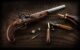 Pistolet Pedersoli Continental target à Silex - Vue 1
