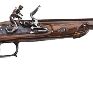 Davide PEDERSOLI & C - Pistolet Pedersoli Le Page Target Luxe à silex - armes de poing historiques
