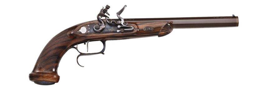 Pistolet Pedersoli Le Page Target Luxe à silex - Vue principale
