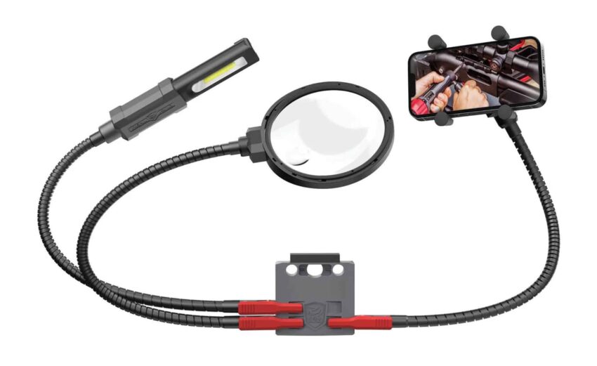 Station main libre Real Avid Loupe / Lampe / Porte téléphone - Vue principale