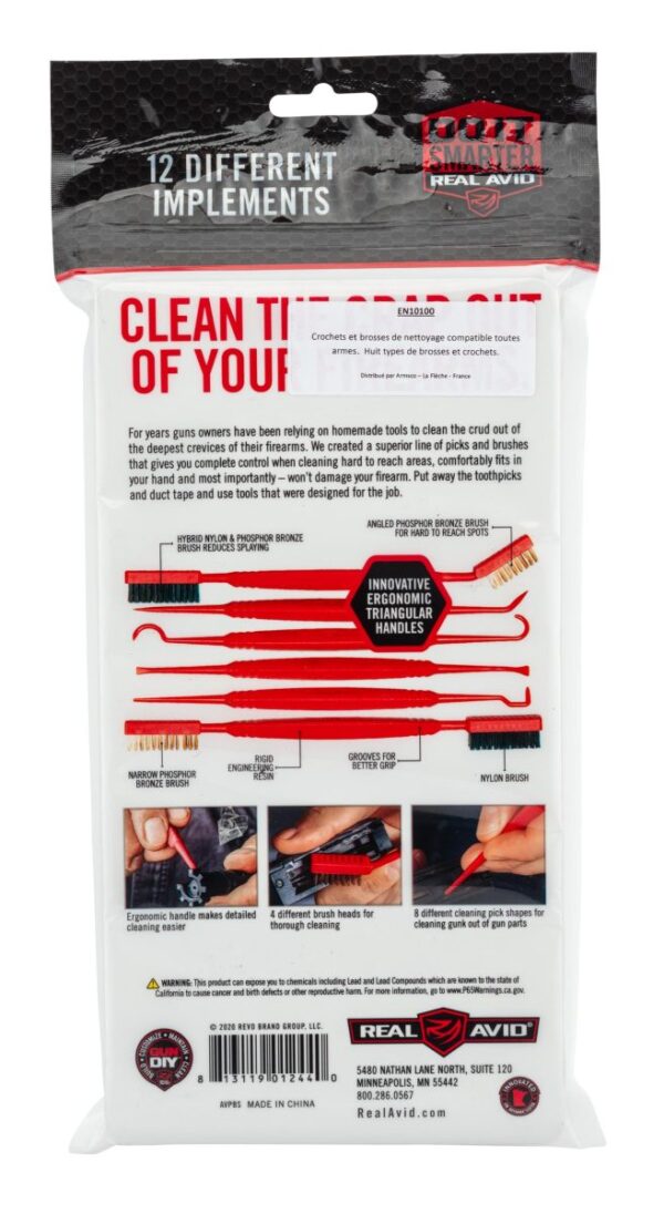 Real Avid set de nettoyage brosses - grattoirs – Image 3