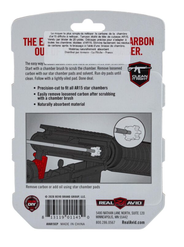 Real Avid AR15 tampon de nettoyage de chambre – Image 3
