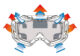 Masque de protection balistique noir set complet - Vue 3