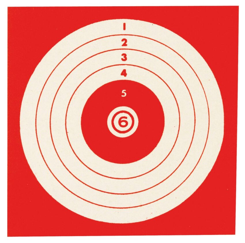 cibles 10 x 10 Rouge les 100 - Vue principale