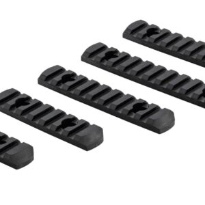 Heraarms - Set de 6 rails picatinny en polymère compatible M-LOK - NOIR - montages de lunettes