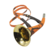 Corne Pavillon Januel Laiton Gainée Orange Camo - Vue principale