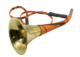 Corne Pavillon Laiton Gainée Orange Camo 40 cm - Vue 1