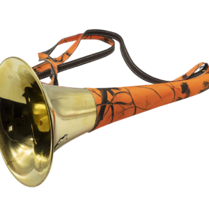 Corne Pavillon Januel Laiton Gainée Orange Camo 50cm