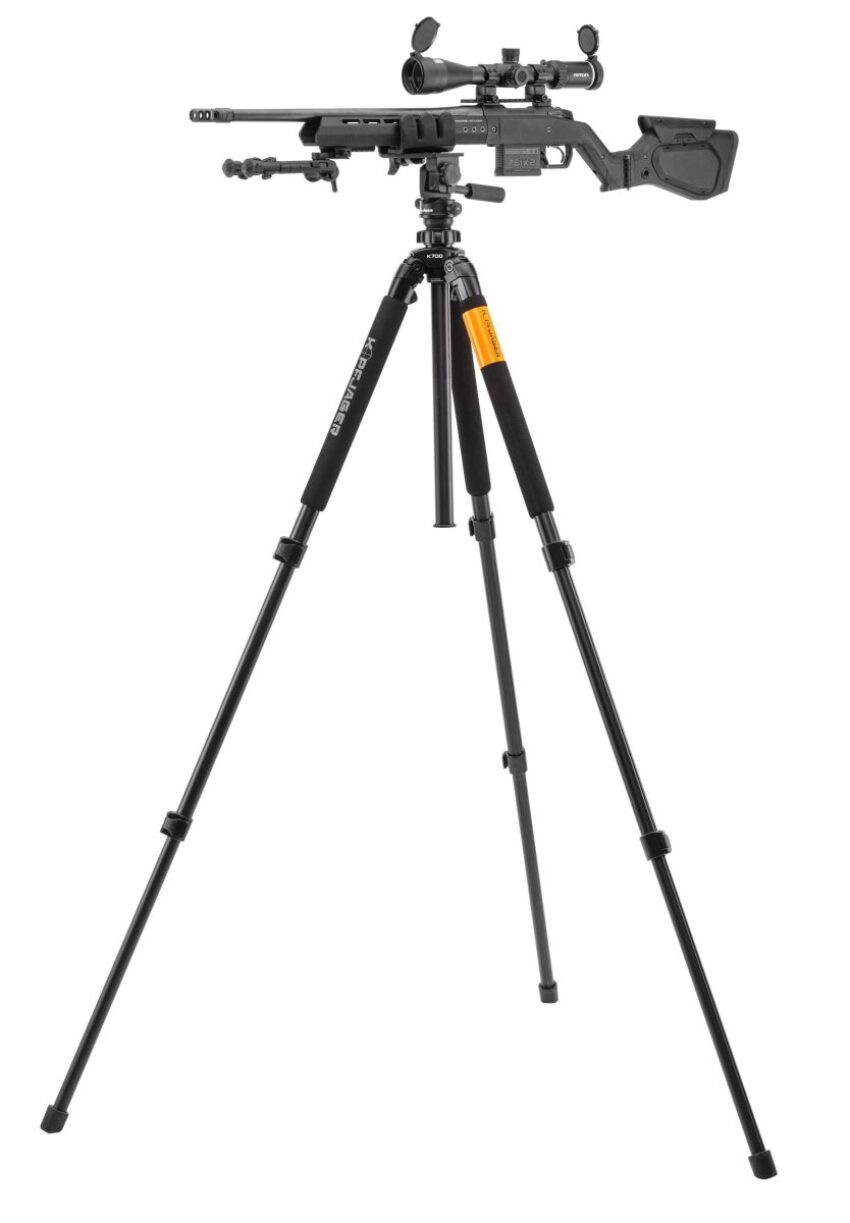Combo trépied de tir KJI K700 aluminium avec montage REAPER GRIP - Vue principale