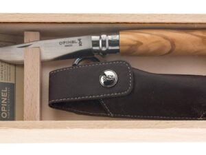 Coffret couteau Opinel numéro 8 - bois d'olivier