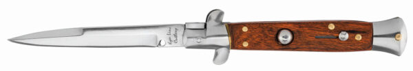 Couteau pliant cran d'arrêt automatique bois sicilien – Image 3