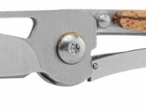 Couteau pliant à ouverture à pivot avec manche en bois
