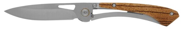 Couteau pliant à ouverture à pivot avec manche en bois – Image 3