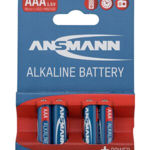 Piles alcalines LR03 AAA - Ansmann - piles & batteries