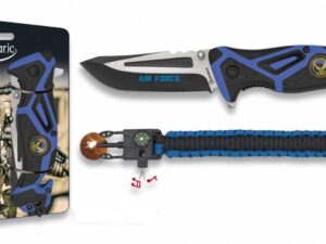 COUTEAU KIT PLIANT FOS AIR FORCE + PARACORDE