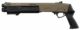 Réplique fusil à pompe FABARM STF12 Short Initial TAN Gaz - Vue 3