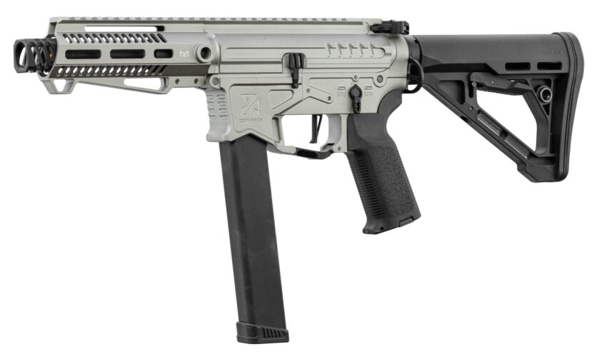 Réplique Zion Arms PW9 Garde main court Chrome - Vue principale