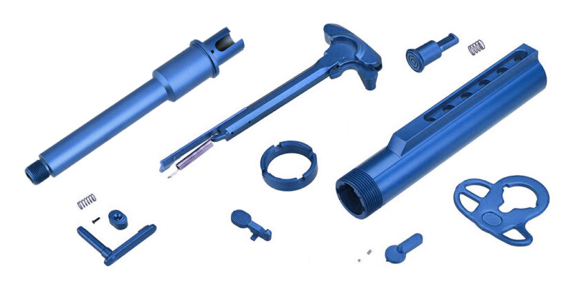 Kit de pièces FIRE bleu pour M4 AEG - Vue principale