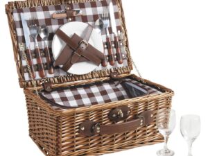 Valise pique-nique isotherme 2 personnes (porcelaine)