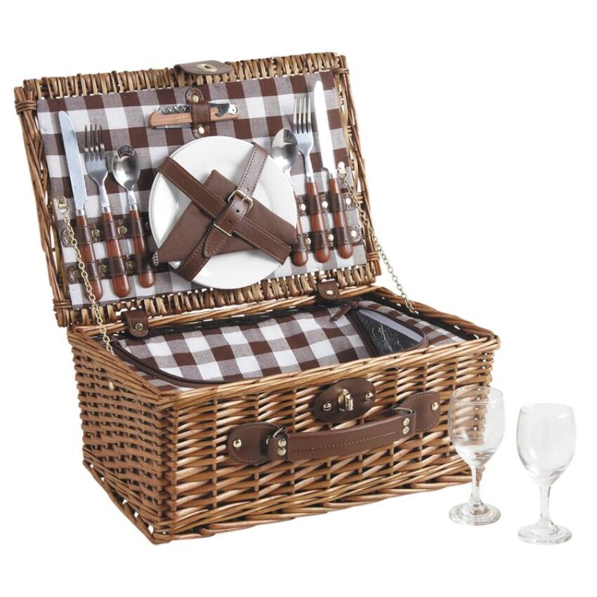 Valise pique-nique isotherme 2 personnes (porcelaine) - Vue principale