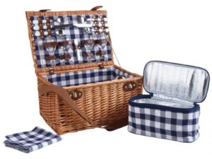 Valise pique-nique isotherme 4 personnes (porcelaine)