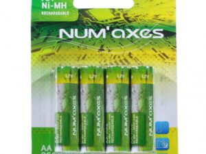 Piles rechargeables type AA HR6 1,2 v - NUM'AXES