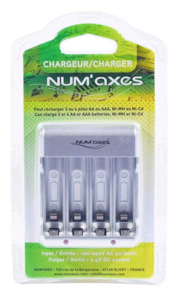 Chargeur pour piles AA ou AAA, Ni-MH ou Ni-Cd – Image 2