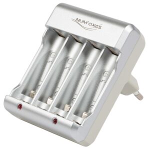 Num'Axes - Chargeur pour piles AA ou AAA, Ni-MH ou Ni-Cd - vision nocturne & photo