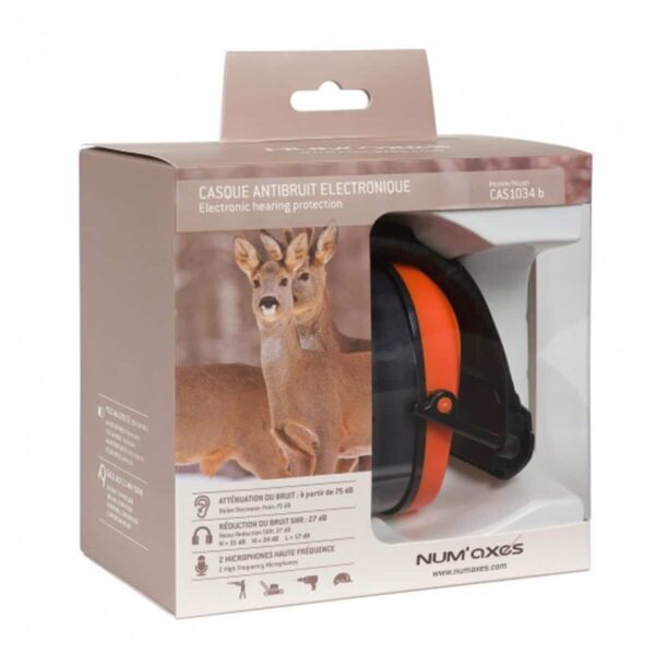 NUM'AXES - Casque antibruit électronique CAS1034 Orange – Image 2
