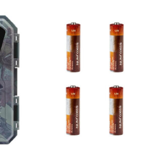 NUM'AXES - Pack Piège photographique PIE1066 + 4 piles AA LR6 + carte mémoire 32 Gb - vision nocturne & photo