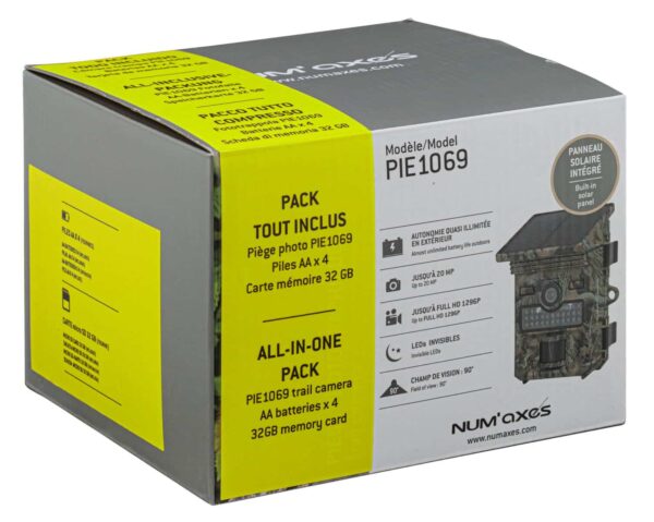 Num'Axes Pack piège photographique PIE1069 avec piles + carte SD – Image 7