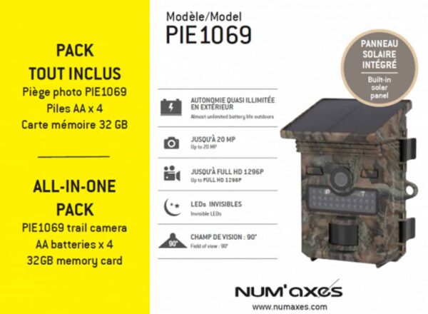 Num'Axes Pack piège photographique PIE1069 avec piles + carte SD – Image 10