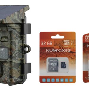 Num'Axes Pack piège photographique PIE1069 avec piles + carte SD - vision nocturne & photo
