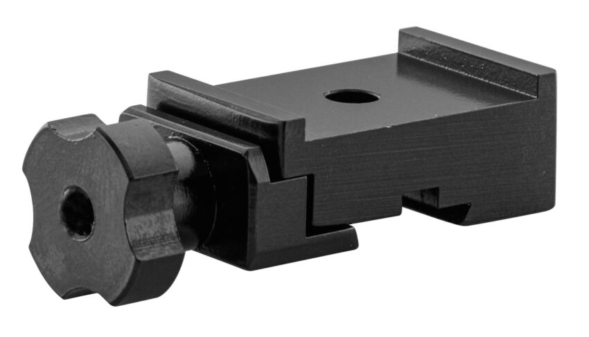 Pied aluminium monobloc à rail de 11mm pour compensateur. - Vue principale