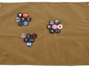 Présentoir à patch Tan  avec 20 patchs aléatoires sentinelle gear