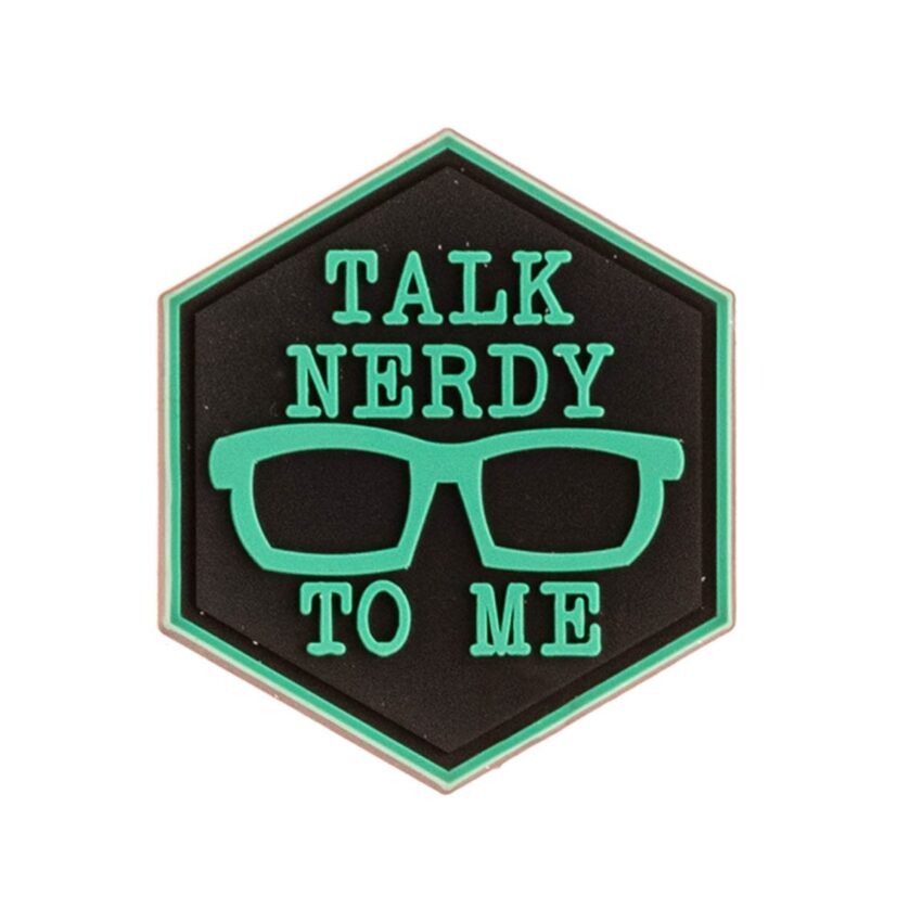 Patch Sentinel Gear TALK NERDY TO ME - Vue principale