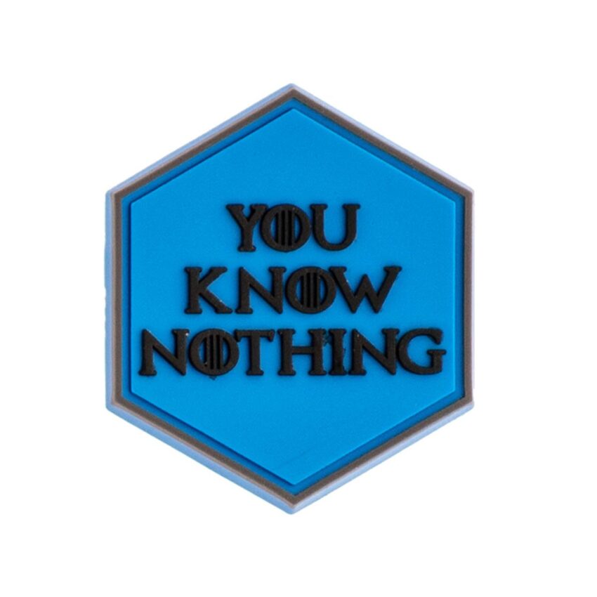 Patch Sentinel Gear YOU KNOW NOTHING - Vue principale